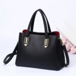 Handheld leather shoulder bag, Korean style - Image 6