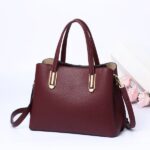 Handheld leather shoulder bag, Korean style - Image 5