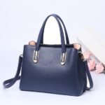 Handheld leather shoulder bag, Korean style - Image 2